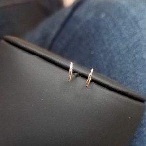 Handmade 925 Sterling Silver Dainty Secret Stud